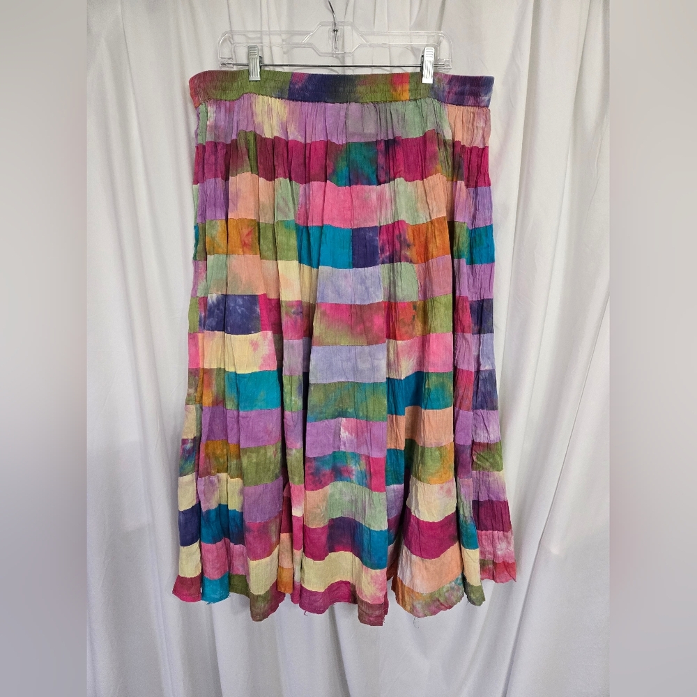 Phool Vibrant Multicolor Tie Dye/Patchwork Summer… - image 2